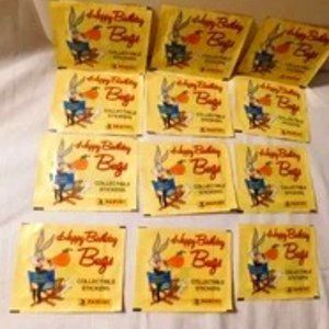 Bugs Bunny Panini Sticker Packs Lot of 12 Packs Vintage